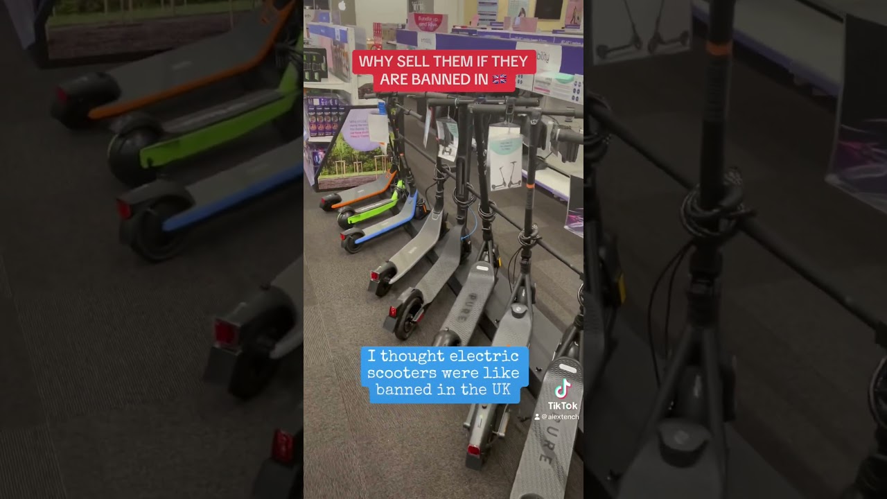 I thought scooters were banned in the #uk #electric #scooters