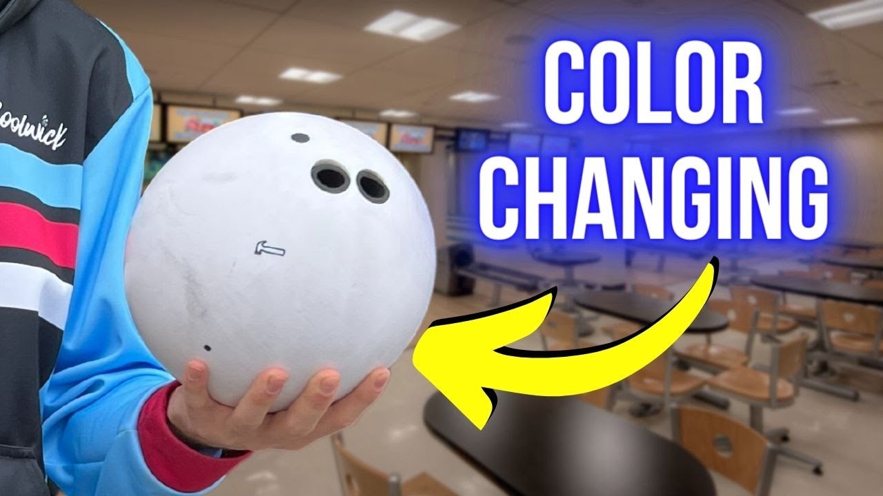 I threw a COLOR CHANGING Bowling Ball!