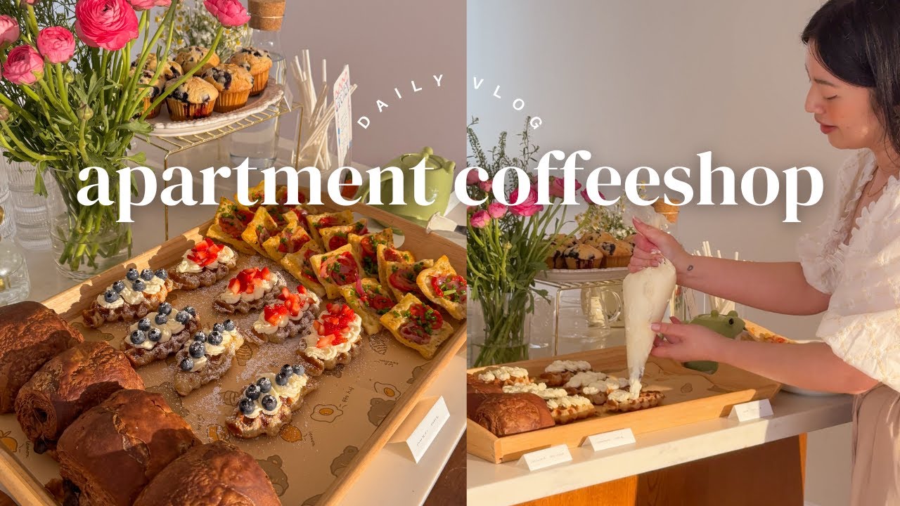 I transformed my apartment into a cozy coffeeshop
