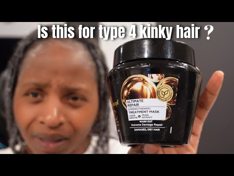 I tried Schwarzkopf Extra Care Ultimate Repair Strengthening treatment Mask & this happened 😳😳