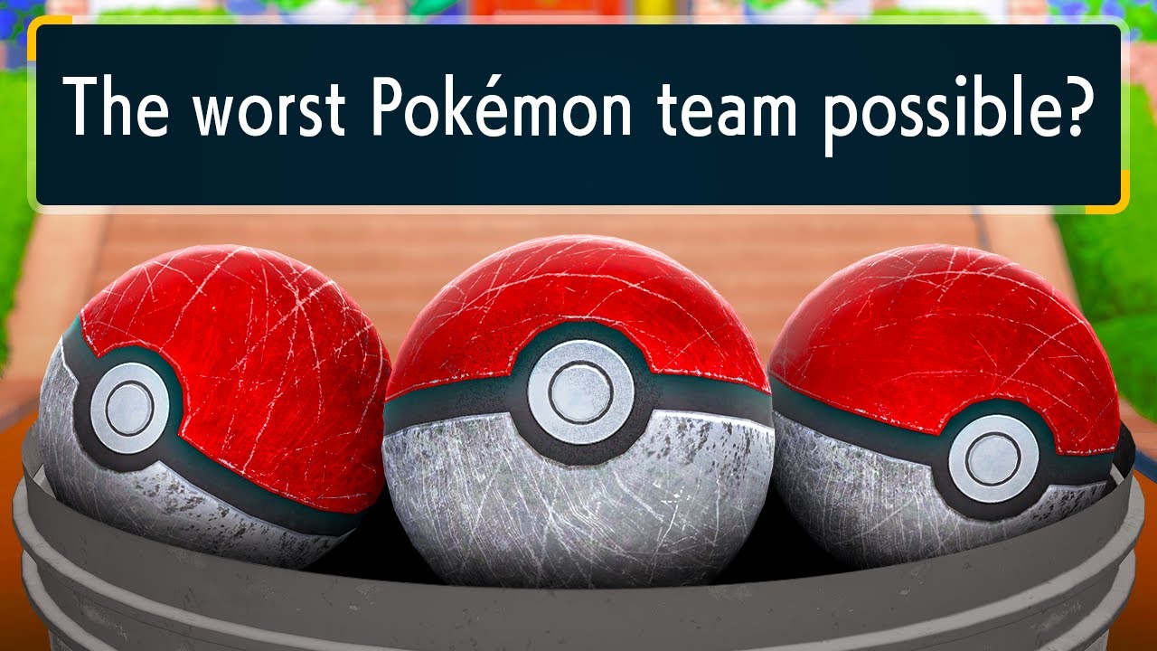 I tried to beat Pokémon using the WEAKEST team in the game...