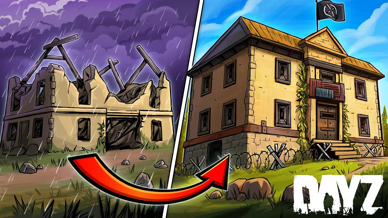 I Turned this RUINED House into a FORTRESS! - DayZ ft.JLK