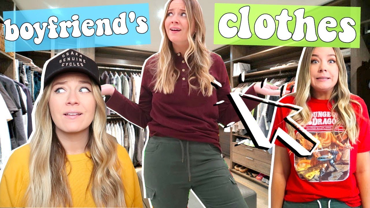 I WORE MY BOYFRIEND'S CLOTHES FOR A WEEK