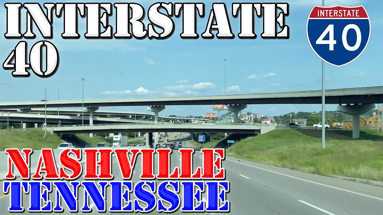 I-40 East - Nashville - Tennessee - 4K Highway Drive