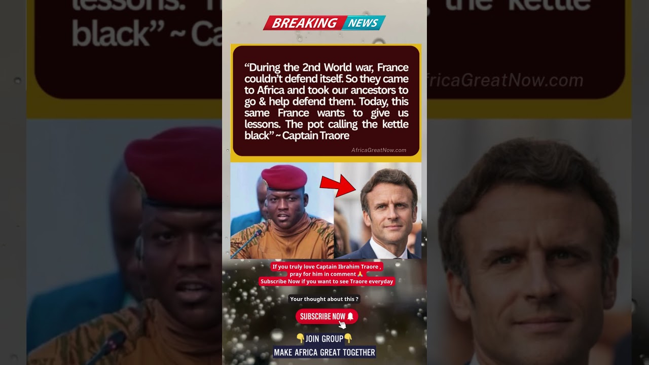 😱Ibrahim Traore Calls Out French Hypocrisy 🙏❤️ #shorts