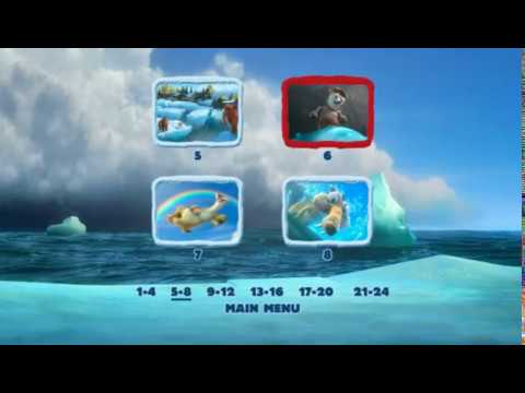 Ice Age: Continental Drift - DVD Menu Walkthrough