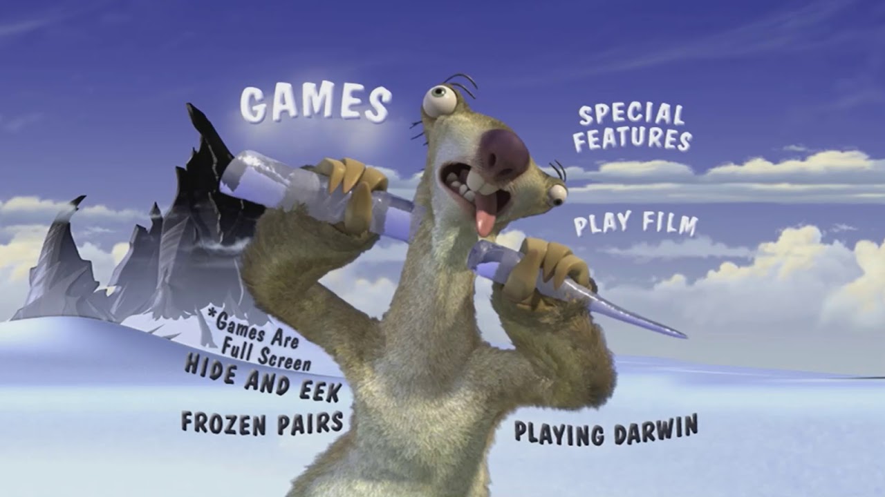 Ice Age DVD Menu Walkthrough