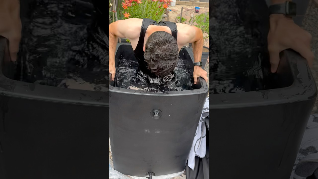 Ice bath + Vending Machine BROKE🤦🏻‍♂️ #icebath #vlog #pesopluma