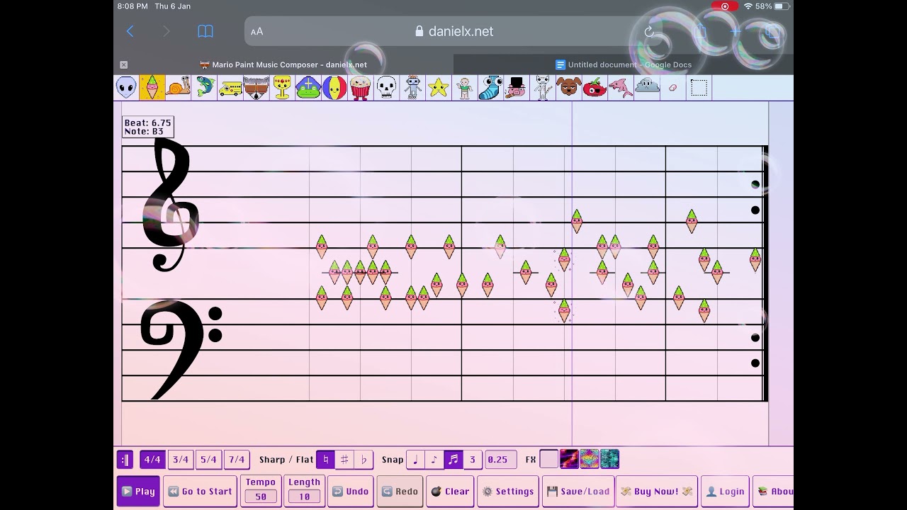 Ice cream song on danielx.net