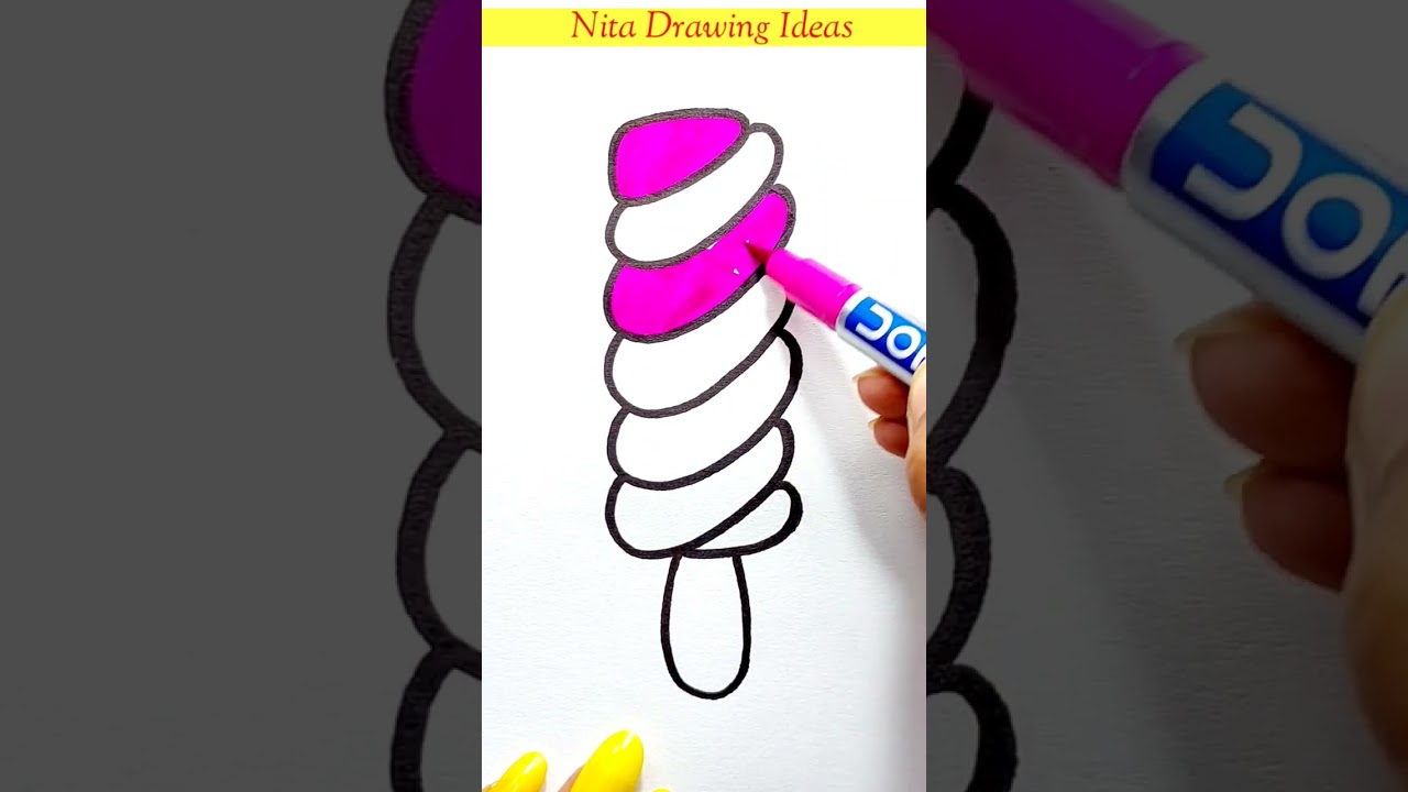 #icecream #icecreamstickdrawing, #drawing, #viral..