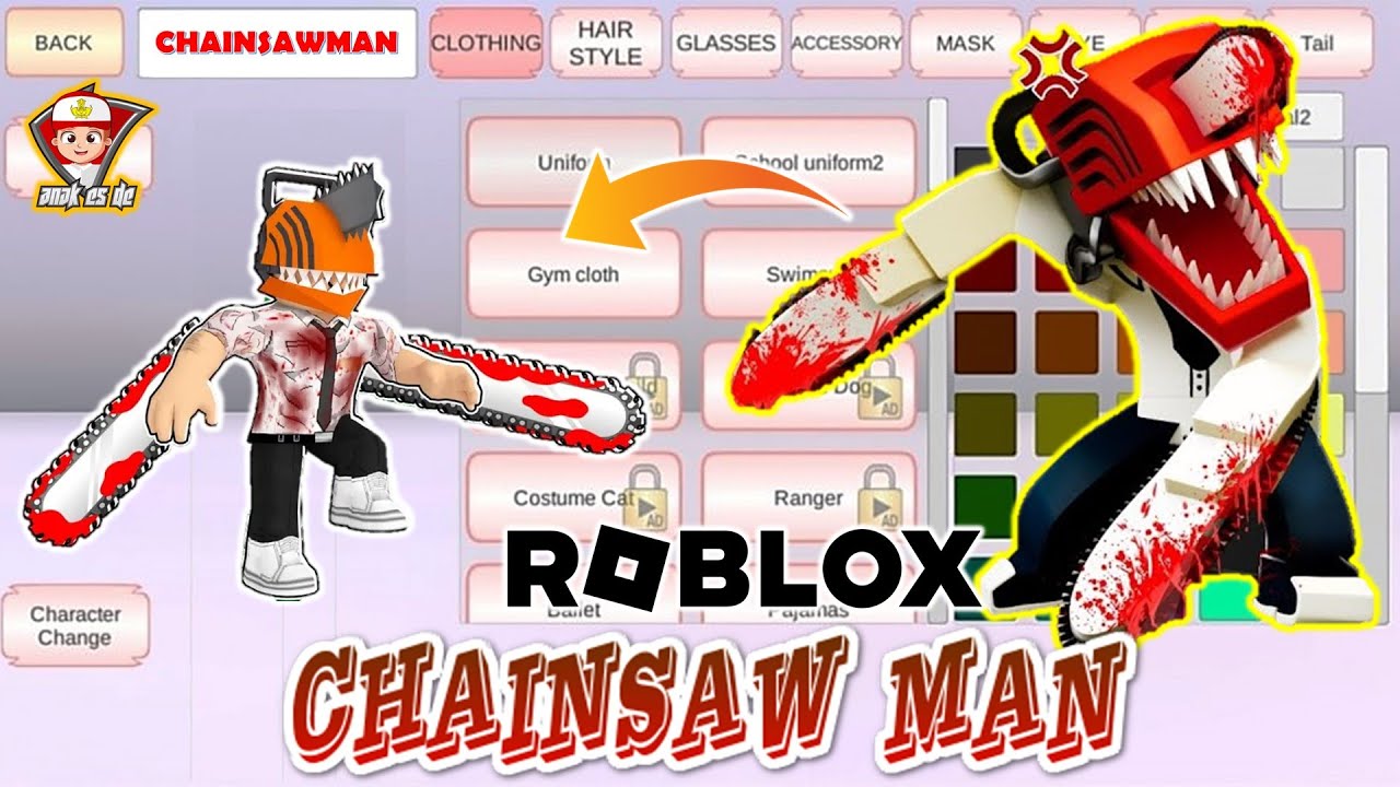ID PROPS TERBARU CHAINSAWMAN ROBLOX dari Anak eSDe di SAKURA SCHOOL SIMULATOR #chainsawman @AnakeSDe