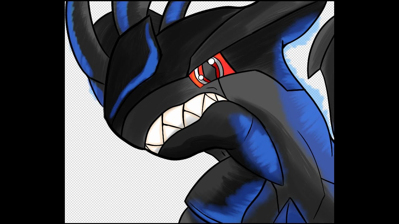 Idealdramon - Zekrom (Pokemon) - PearDra Paints