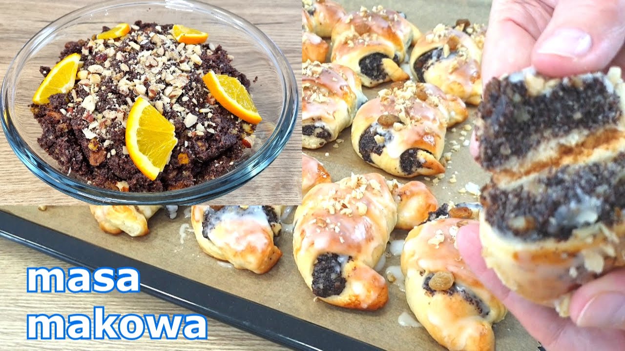 Idealna masa makowa z mielonego suchego maku, do rogali, bułeczek, ciast, makowców 👌 szybka i łatwa