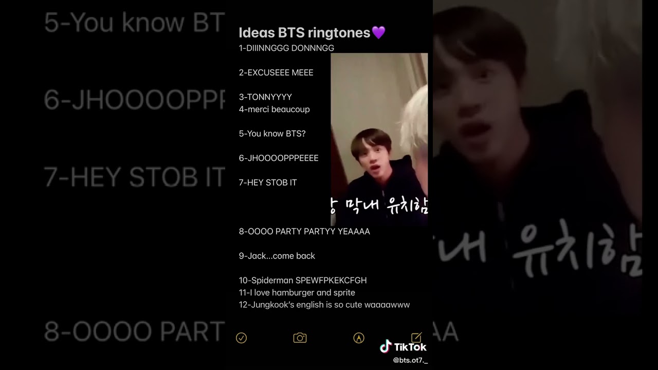 ideas BTS ringtones 💜 [ iconic lines ] #bts #btsiconiclines