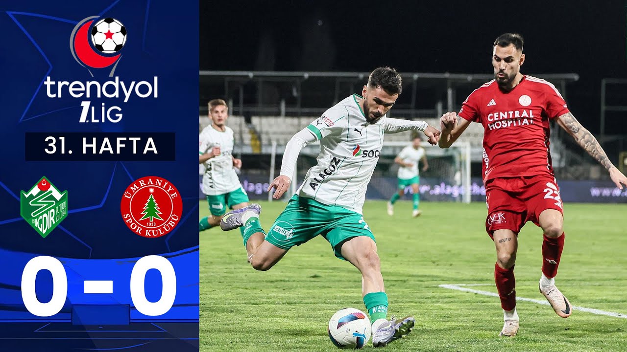 Iğdır FK (0-0) Ümraniyespor - Highlights/Özet | Trendyol 1. Lig - 2024/25