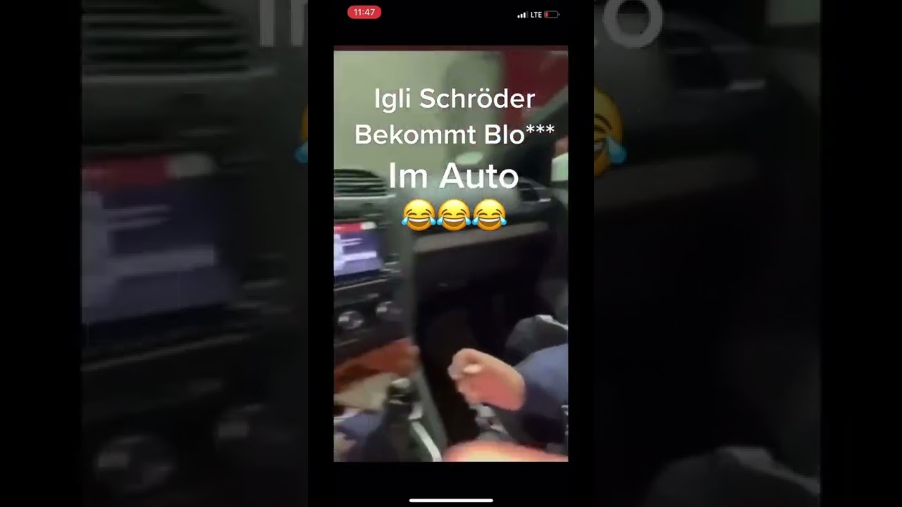 Igli Schröder bekommt ein geblassen im Auto #shorts #liebe