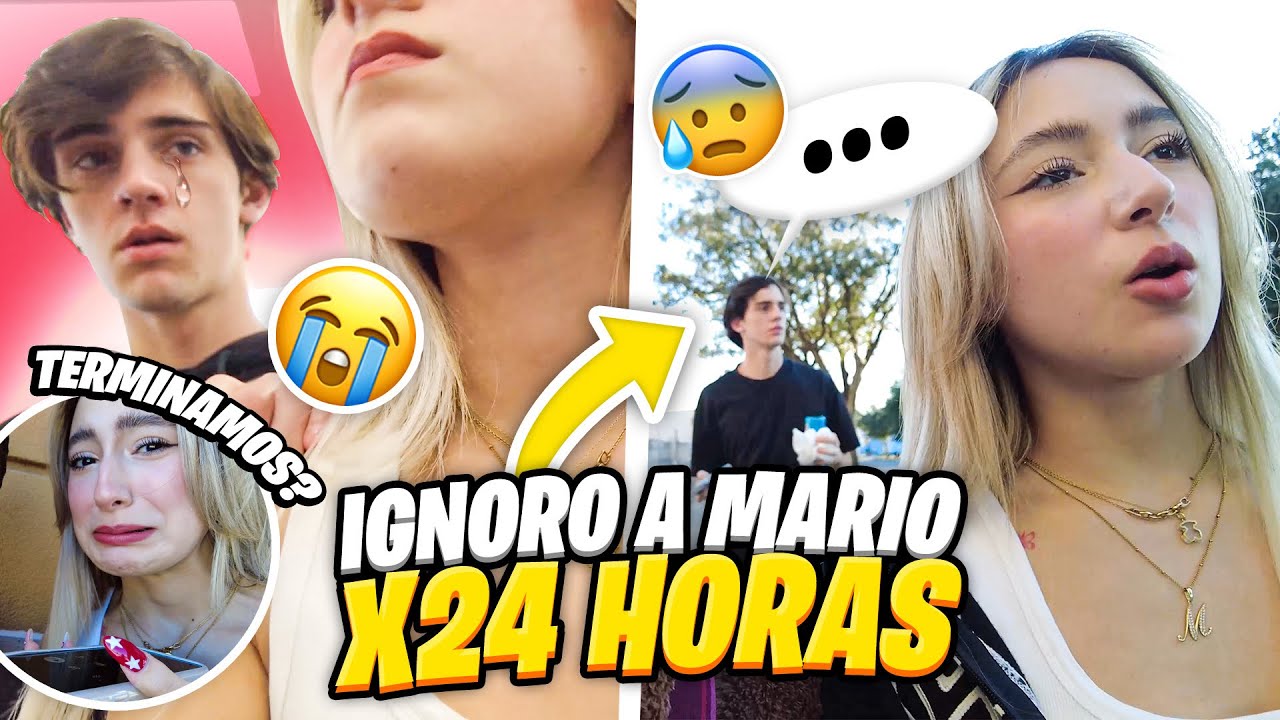 IGNORANDO A MARIO POR 24 HORAS 😨 | Hermanas JM