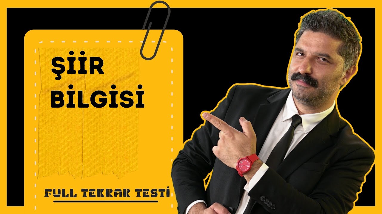 Şiir Bilgisi | Full Tekrar Testi | Rüştü Hoca