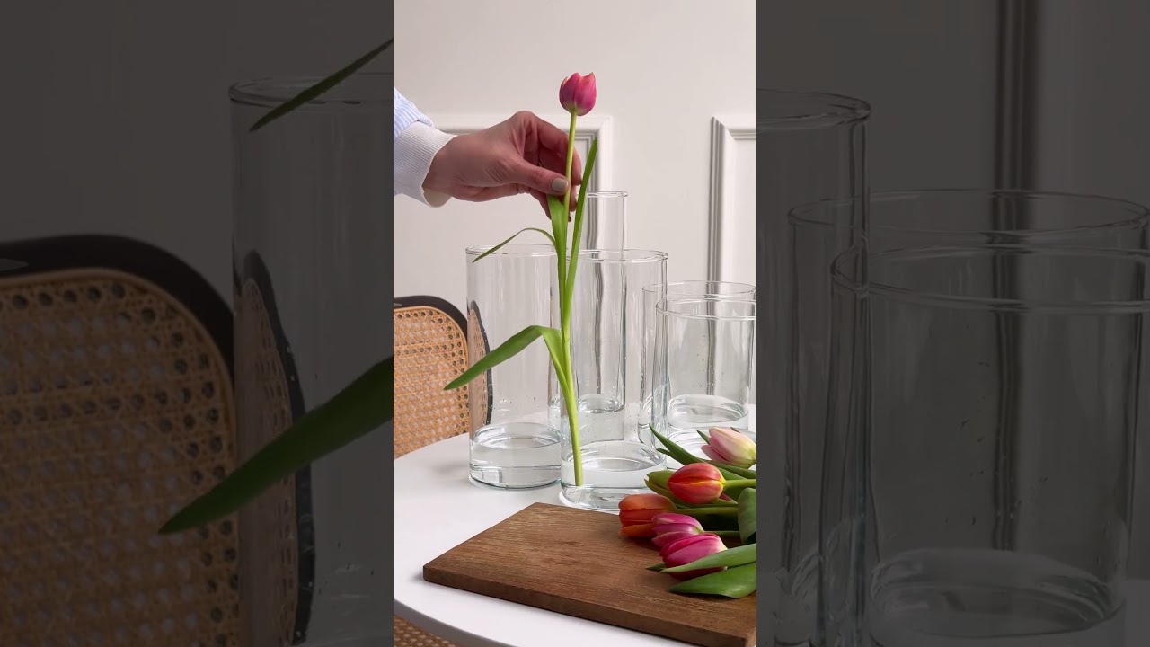 Ikea Hack - Cylinder Vases #ikea #hyped #homestyle #ikeafinds