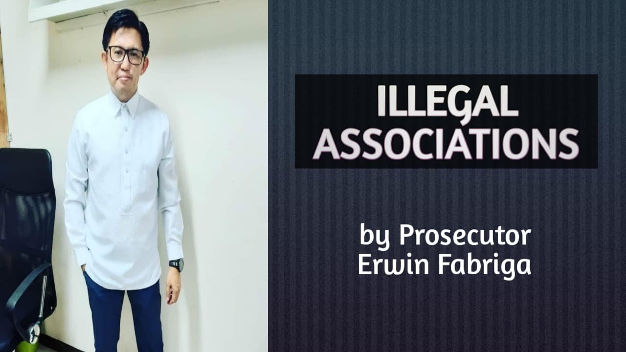 Illegal associations (Article 147 of the Revised Penal Code)