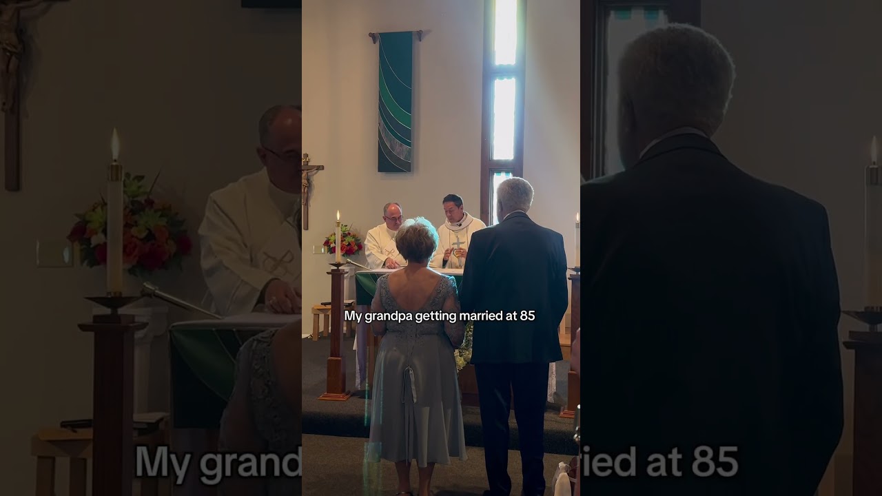 I’m not crying…you’re crying 😫 #wedding #grandpa #church