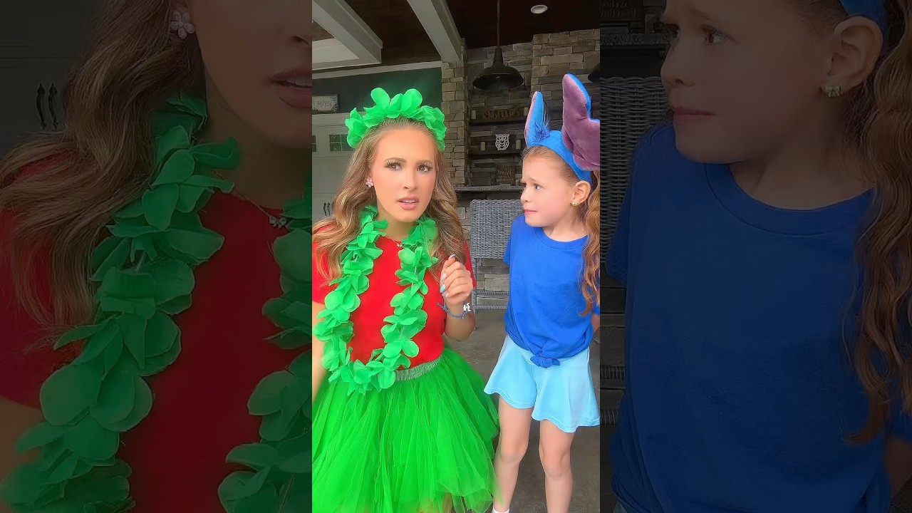 “I’M NOT TOUCHING YOU!” LILO & STITCH 🌺💙 @HallieOnStage114 #cute #stitch #funny #trend #lol #omg