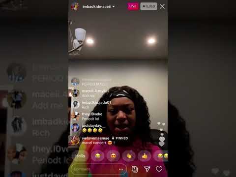 IMBADKIDMACEI TWERKING ON LIVE