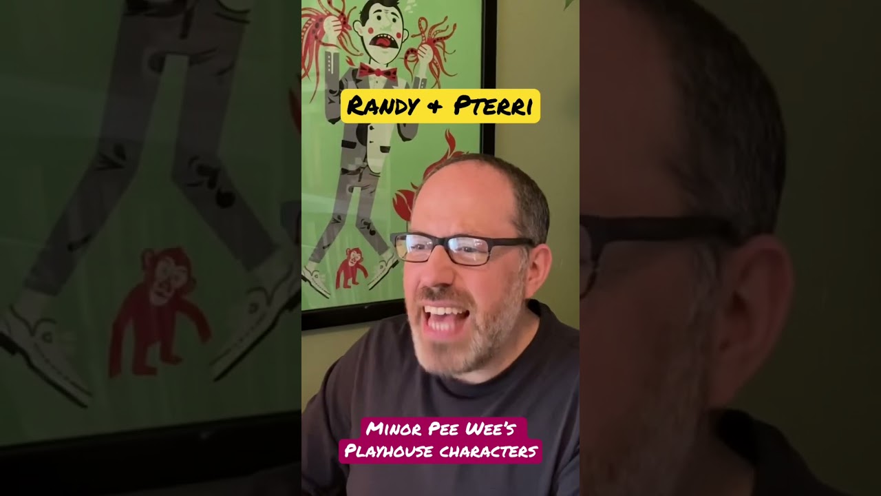 Impressions of minor Pee Wee’s Playhouse characters #PeeWee #PeeWeesPlayhouse #impression #shorts