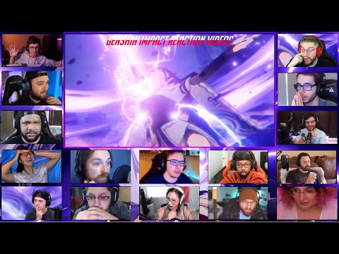 Inazuma Archon Quest Raiden Shogun vs The Traveler - Reaction Mashup (Genshin Impact) Part 1