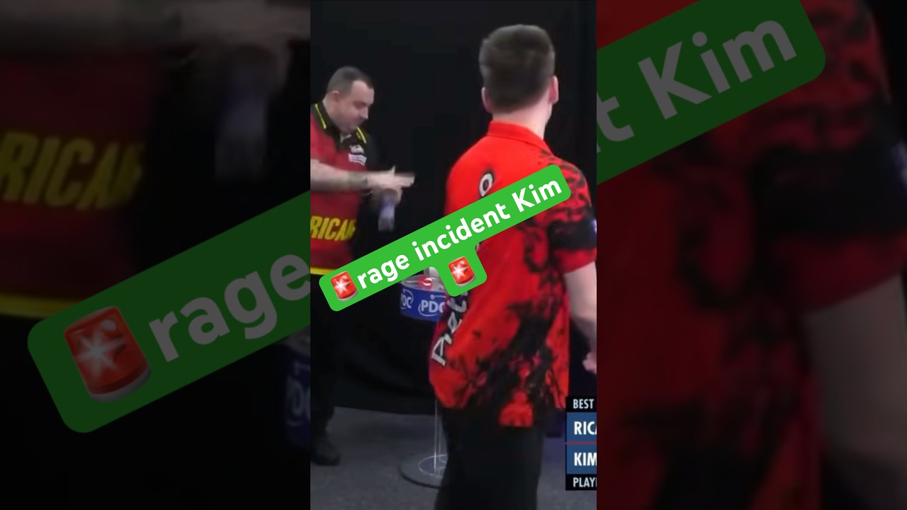 incident: Darts rage Huybrechts🚨Pikachu is shocked 😳Dart Kim Ricardo Pietreczko Dart live