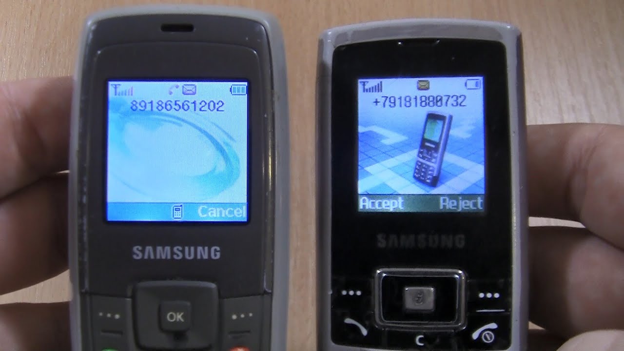 Incoming call & Outgoing call at the Same Time  Samsung с130+с140
