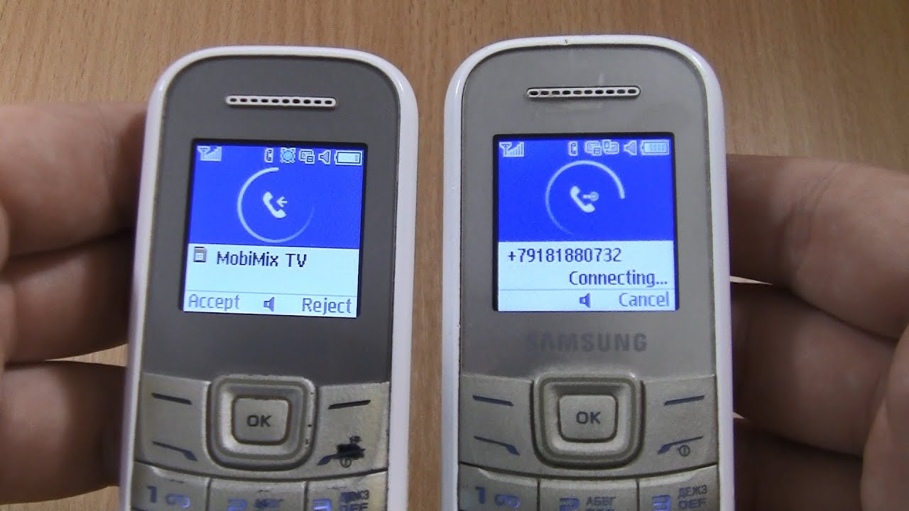 Incoming call & Outgoing call at the Same Time 2 Samsung GT  E1200M