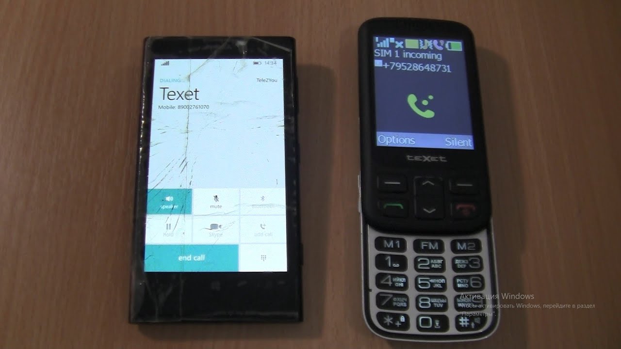 Incoming call & Outgoing call at the Same Time Nokia Lumia 1020+Texet 502