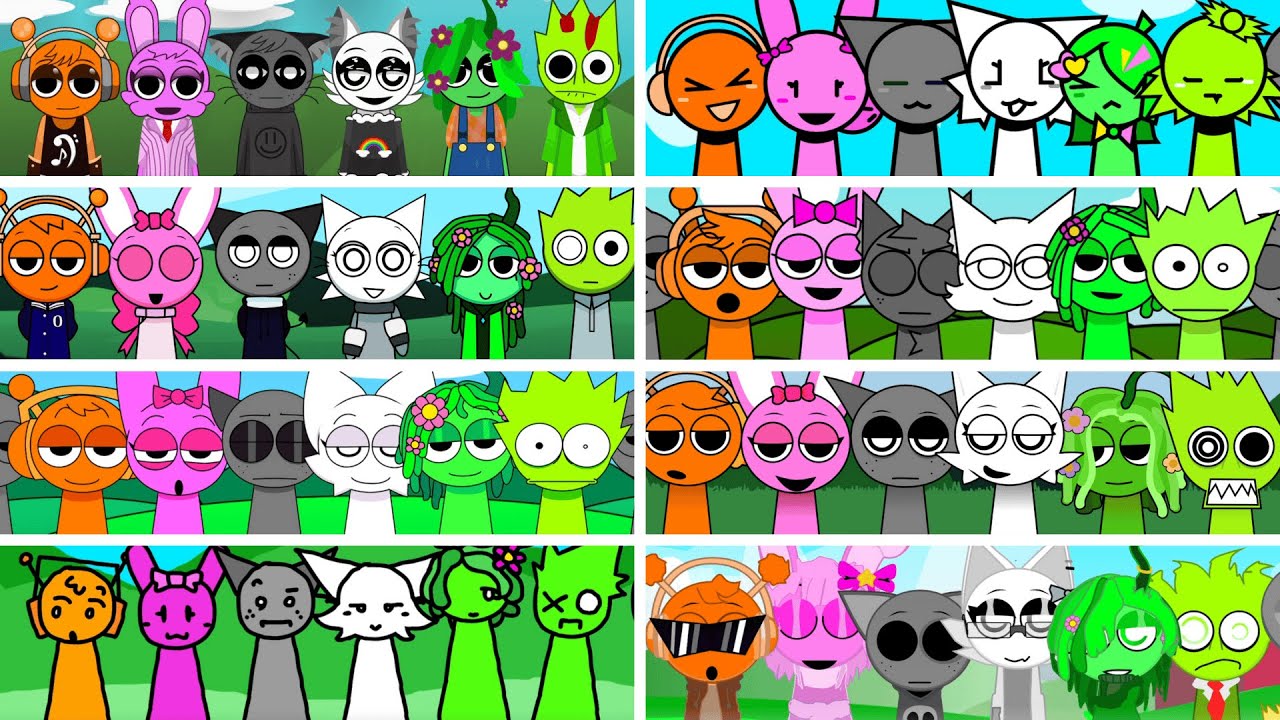 Incredibox - Sprunki but LOVE COUPLES ALL Together in Different Mods
