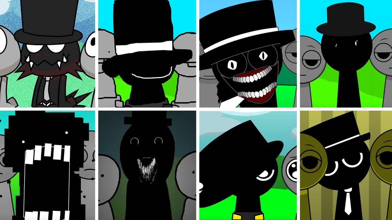Incredibox - Sprunki but ONLY MR. BLACK HAT in ALL Different Mods
