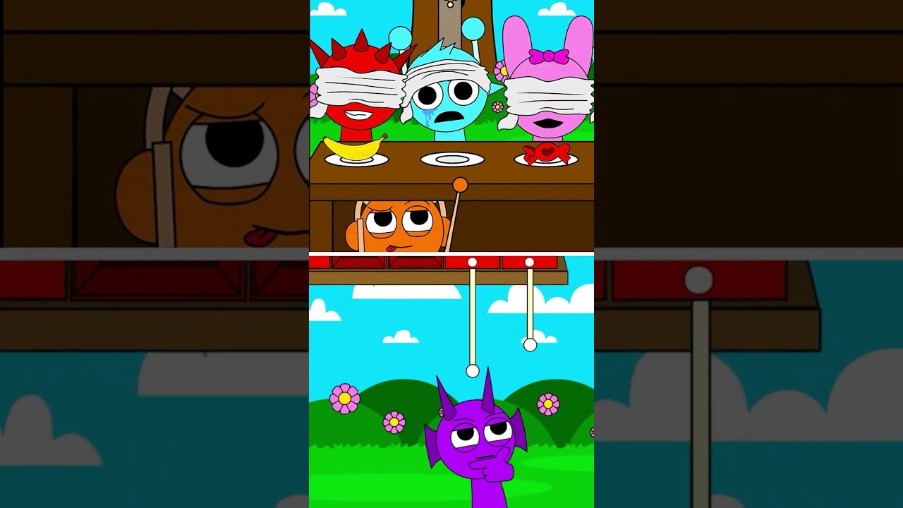 Incredibox Sprunki - Choose the right color food challenge! #sprunki #incredibox #incrediboxsprunki