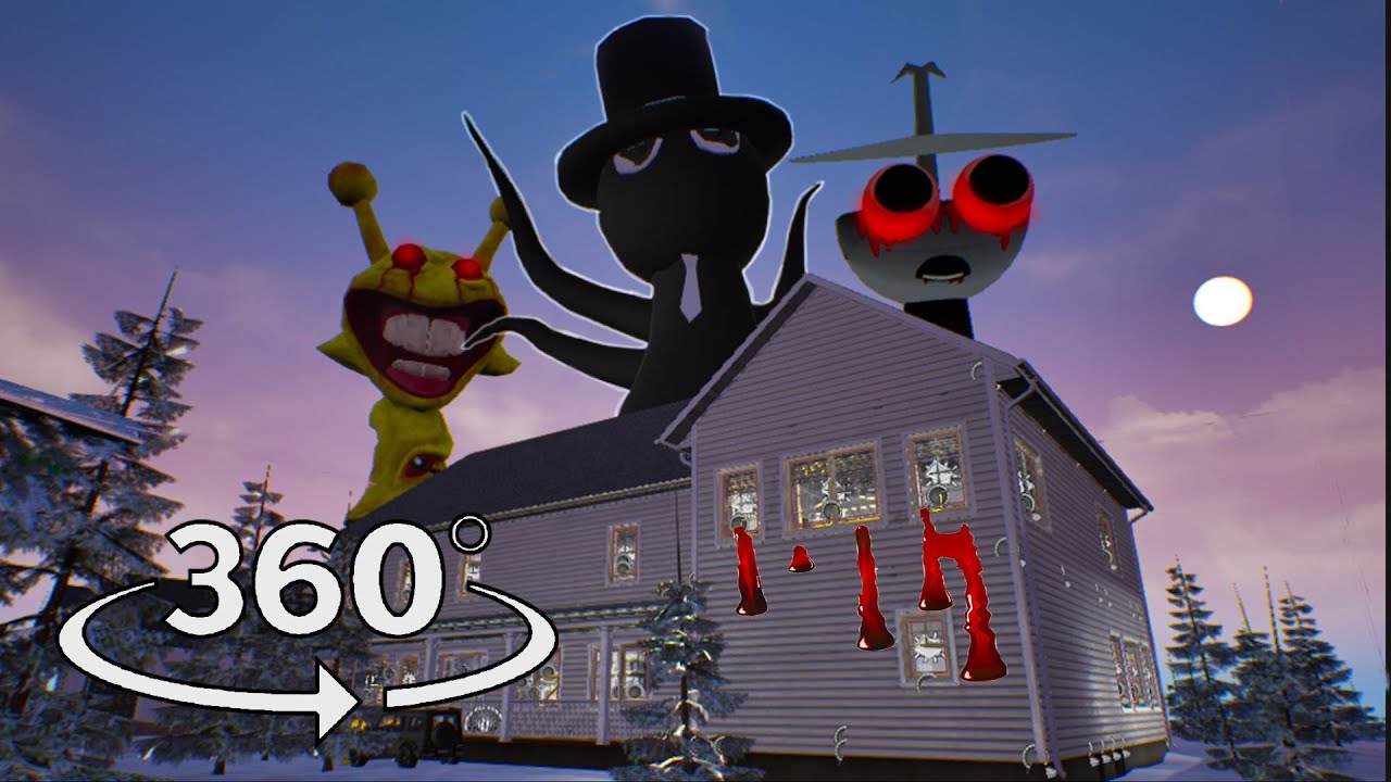 Incredibox Sprunki  (House of Horrors  + Secret Ending) 360° | VR 4K