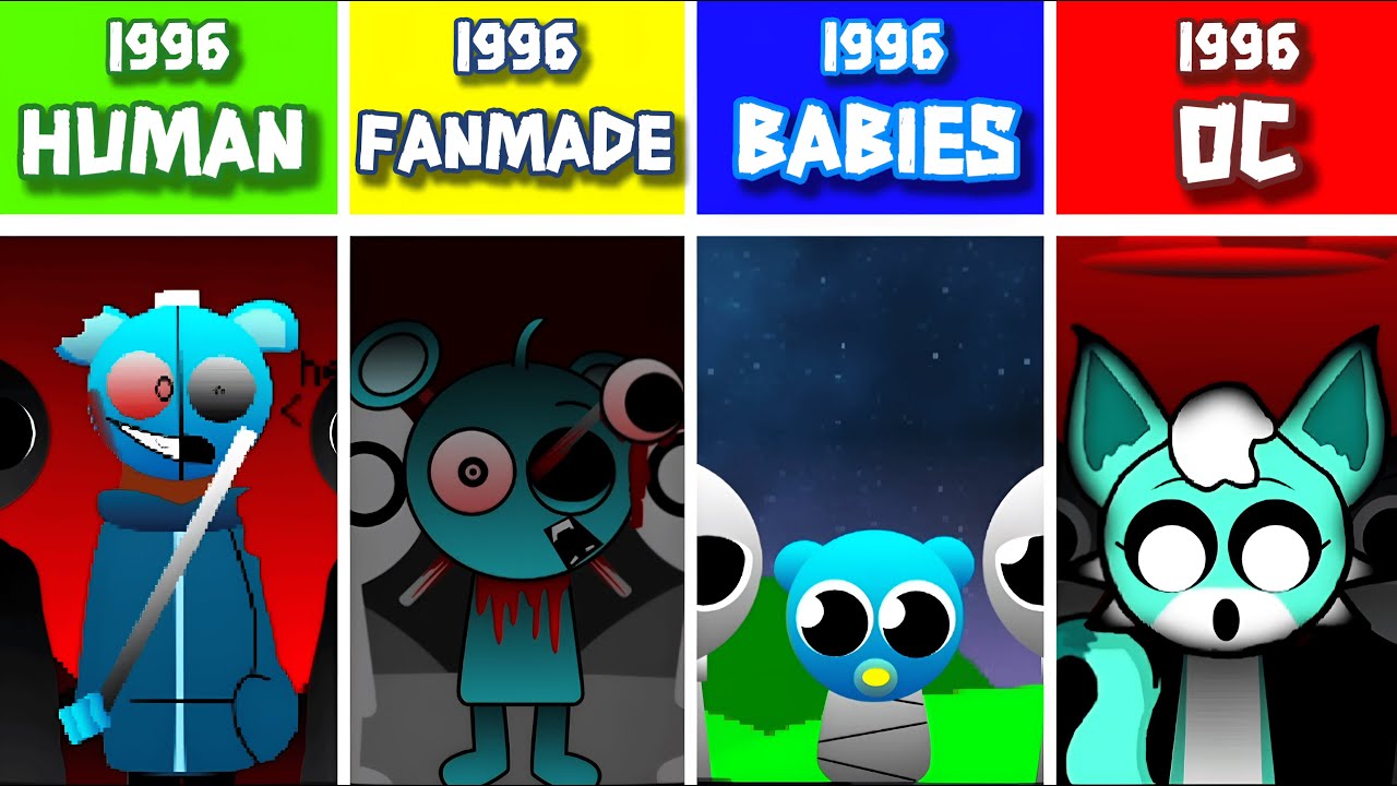 Incredibox Sprunki 1996 but Human VS Sprunki 1996 - Babies VS SPRN 1996 but OC.(Only the Horror ver)