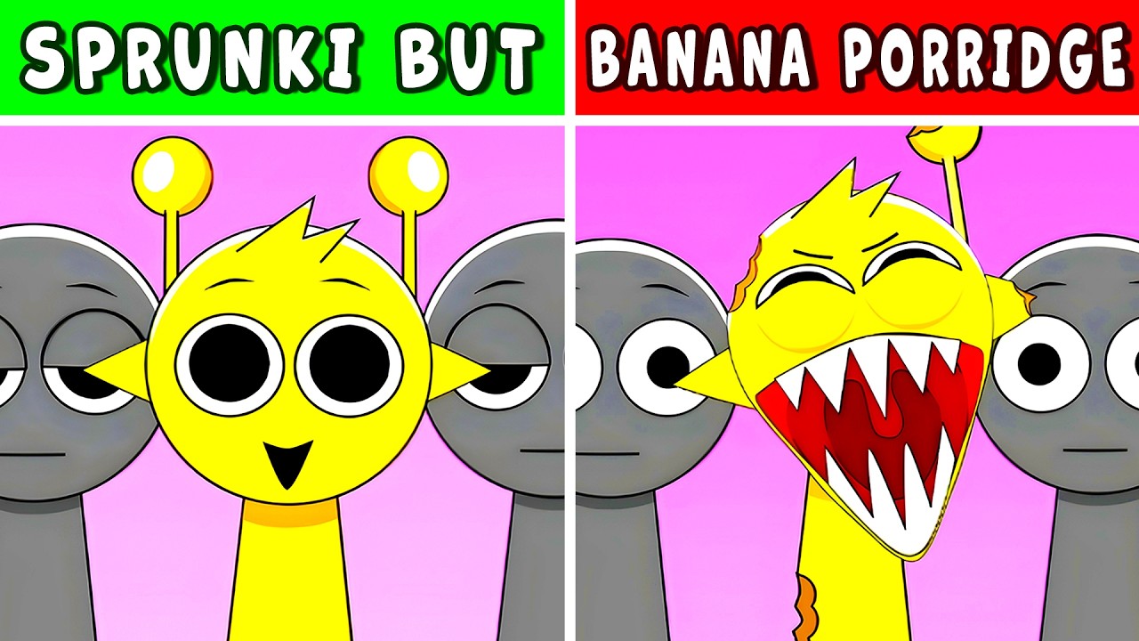 Incredibox Sprunki: Banana Porridge - Nomal vs Horror Version (NEW MOD)