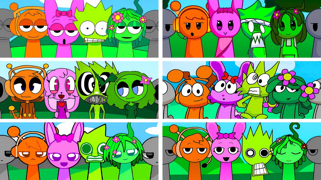 INCREDIBOX SPRUNKI BUT LOVE COUPLES PART TWO! IN ALL DIFFERENT MODS
