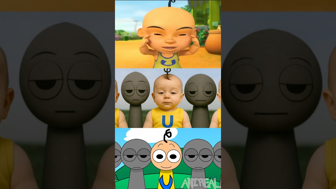 Incredibox Sprunki Pyramixed Upin & Ipin As BABIES In Real Life VS Upin & Ipin Cartoon!