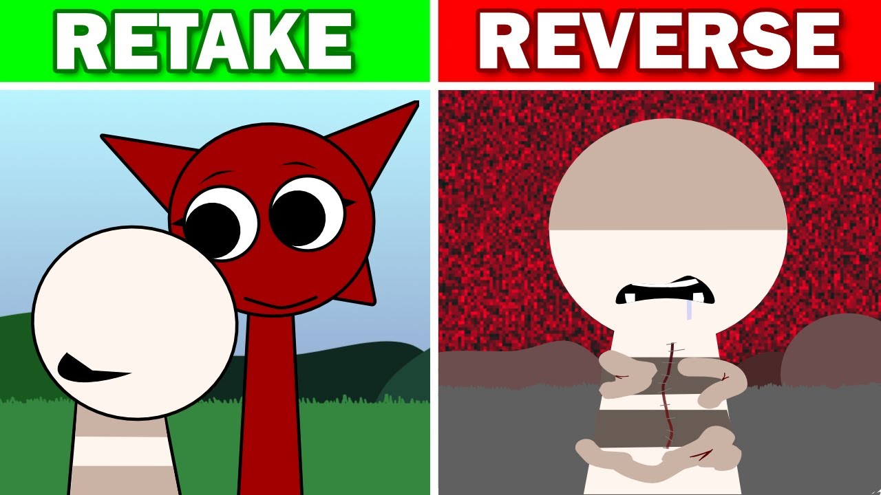 Incredibox Sprunki: Retake But Reverse but everyone Mroona version