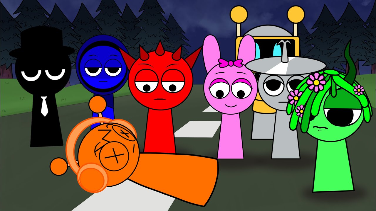 INCREDIBOX SPRUNKI SAD STORY! | ORANGE...!!! | FNF Goodbye World