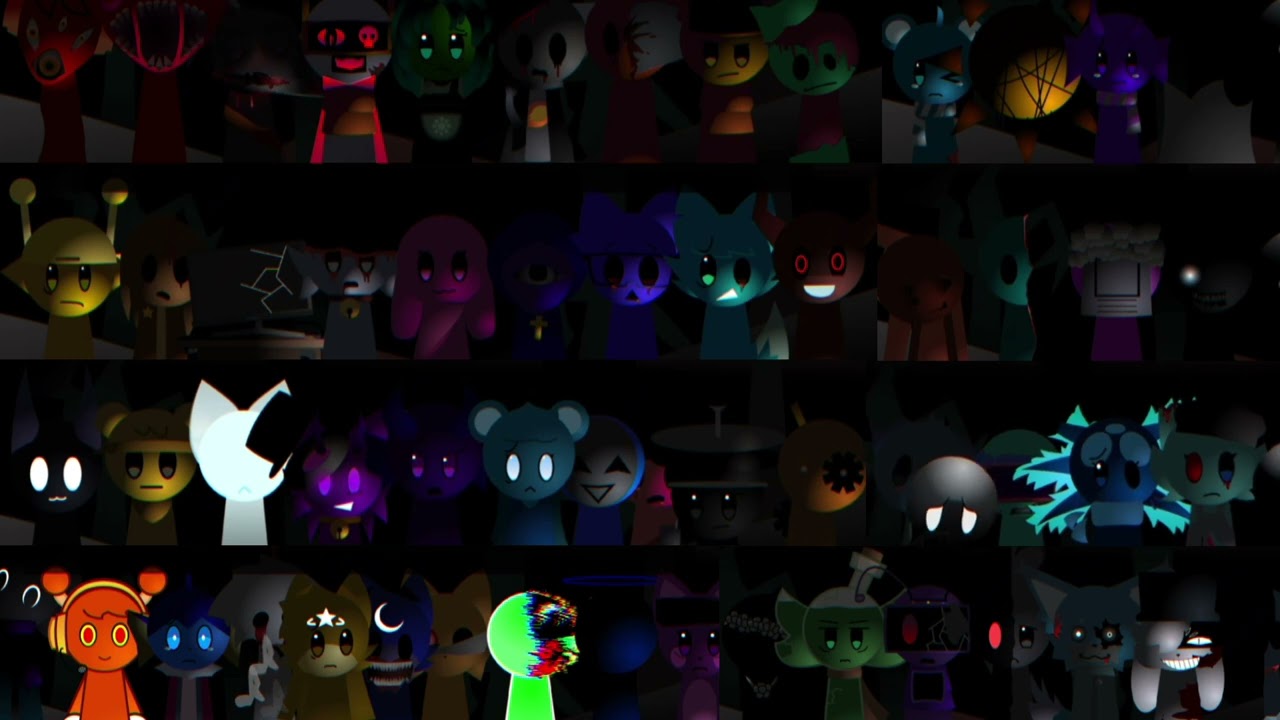 Incredibox Sprunki Spruted Remastered (Horror Mode) - All Characters Together