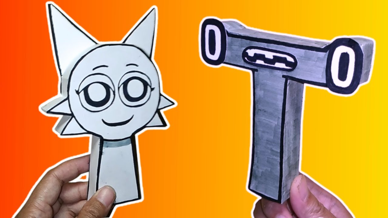 Incredibox Sprunki Wenda VS Russian Alphabet Lore T | How to make paper Russian Alphabet Lore T
