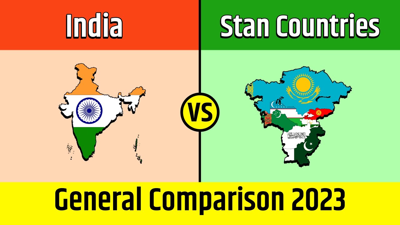 India vs Stan Countries General Comparison Video 2023