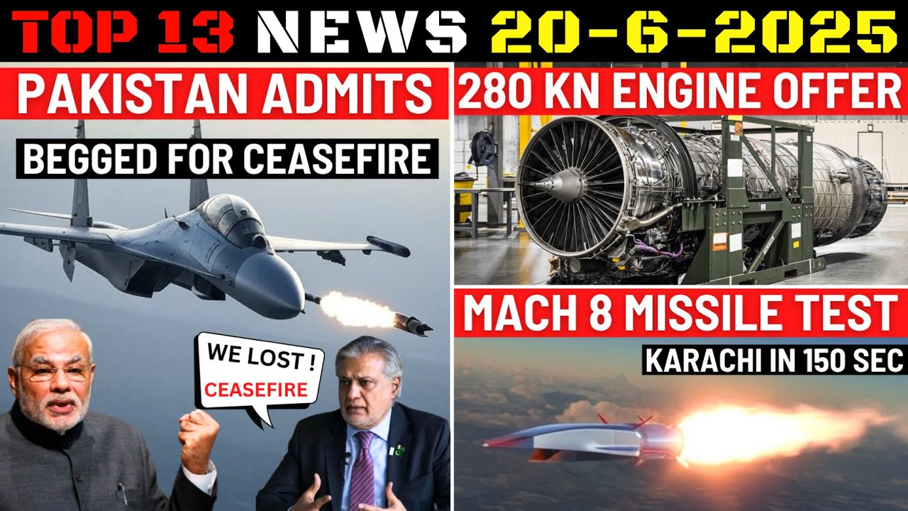 Indian Defence Updates : PAK Admits Defeat,Mach 8 Missile Test,280 Kn Engine Offer,EMP Weapon Probe