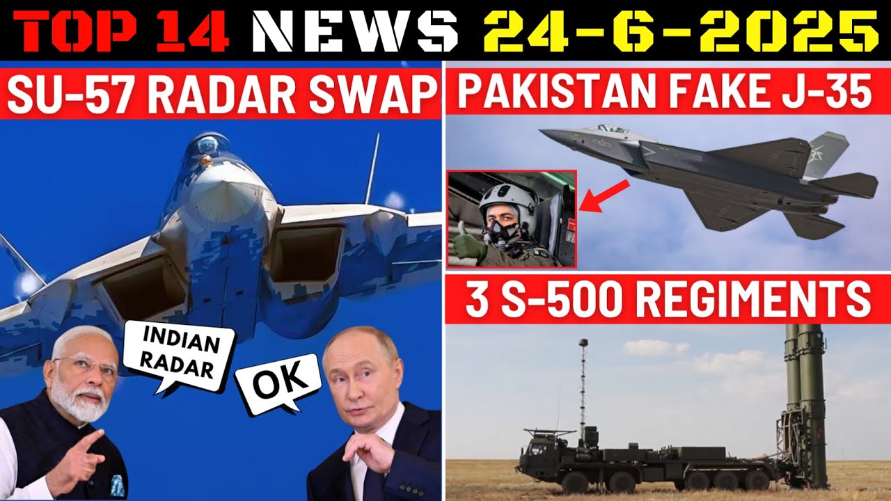 Indian Defence Updates : Su-57 Radar Swap Deal,3 S500 Regiment Order,PAK Fake J-35,Jalkapi Submarine