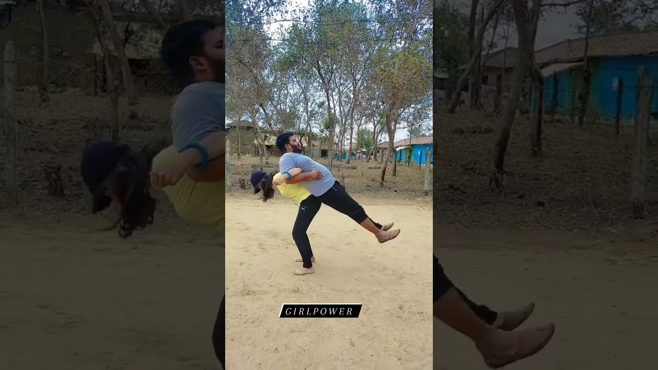 Indian girl lift and carry her big brother | #stronggirl #lift