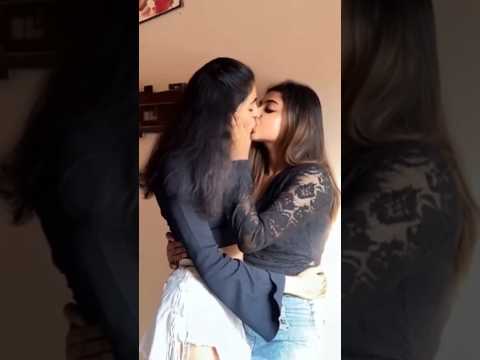 Indian hostel lesbian girl kissing